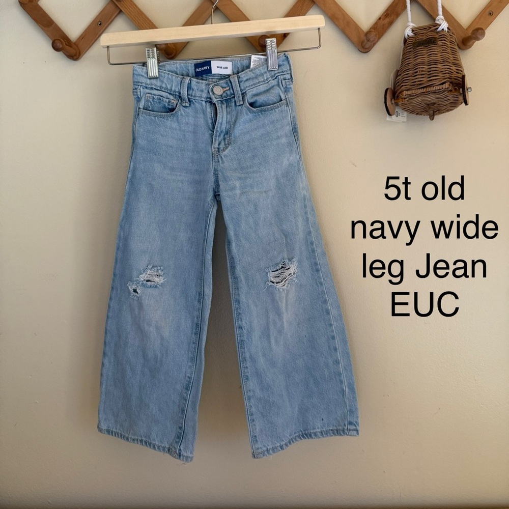 Old Navy Kids Light Blue Wide Leg Jeans